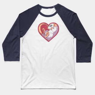 Heart Rat: Masked Gray Baseball T-Shirt